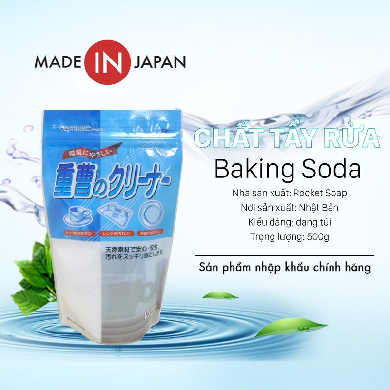 Chất tẩy rửa cốc chén Baking soda 500g (chuyênn dùng cho cốc chén)
