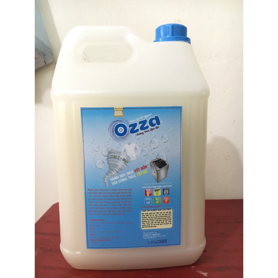Nước giặt cao cấp Ozza 6in1 đậm đặc siêu tiết kiệm an toàn cho da 3,6kg