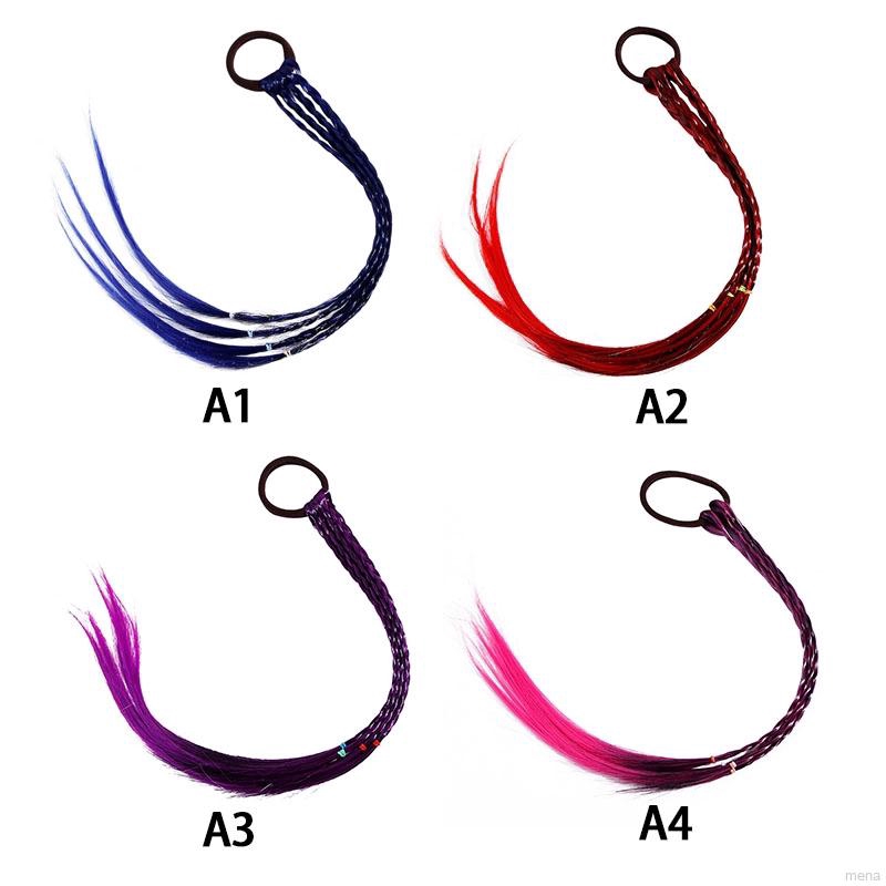 Dây buộc tóc thiết kế lọn tóc giả thời trang cho bé gái