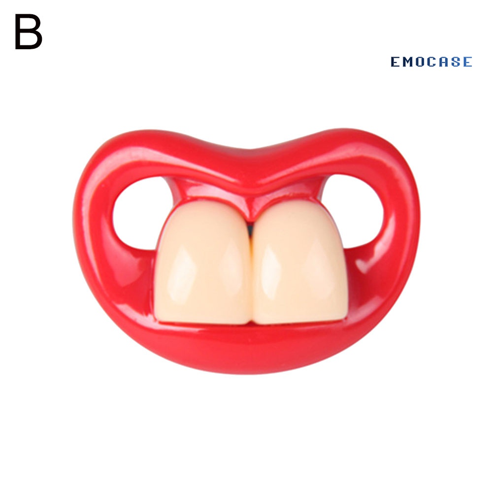 Núm Ti Giả Miệng To Cho Bé Ngậm Mọc Răng