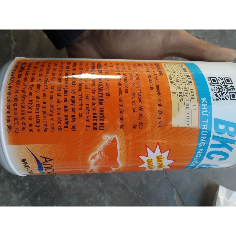 Diệt khuẩn hồ cá BKC800, chữa bệnh nhiễm khuẩn ngoài da cho cá cảnh