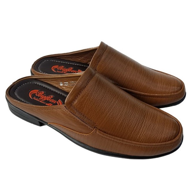 Dép Bít Mũi Nam Da Bò Thật BIGBEN Cao Cấp SB91