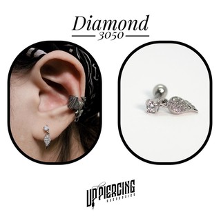 Khuyên tai đá mix cánh ( giá 1 chiếc)
