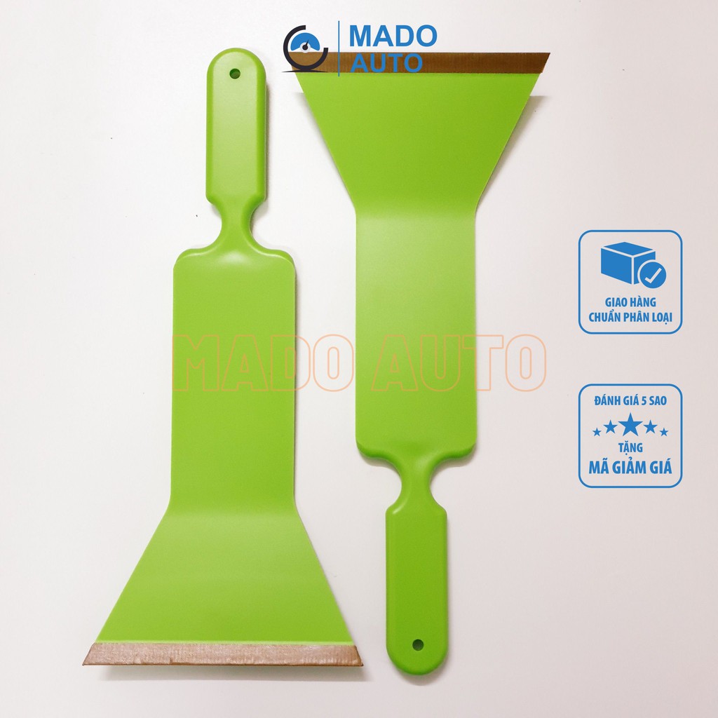 Gạt nhựa bản to uốn cong lưỡi bọc vải vệ sinh dám phim kính hậu sedan MADO F461 Squeegee