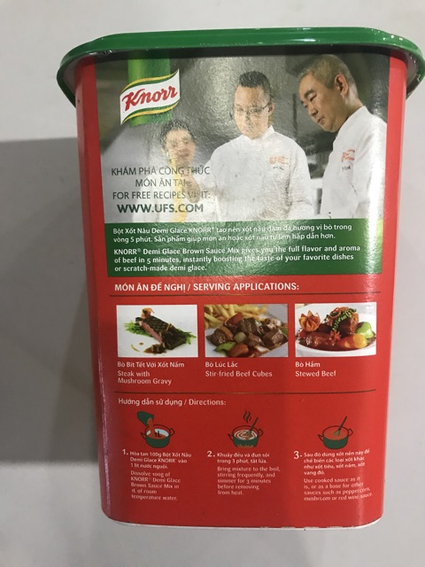 Bột xốt nâu Demi Glace [HÀNG CÔNG TY] ngon, ngọt nước loại 1kg