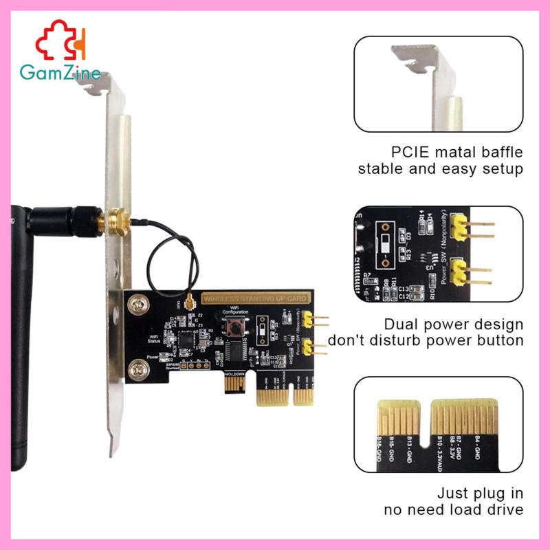 Thẻ Điều Khiển Từ Xa Có Công Tắc Bật / Tắt WIFI Không Dây Cho Máy Tính