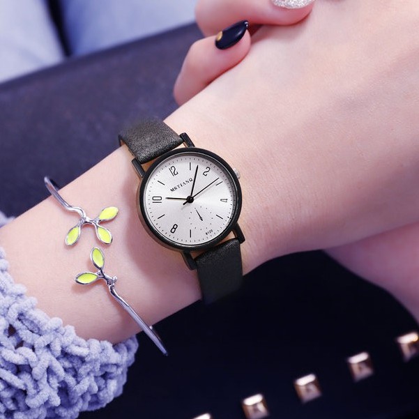 Đồng hồ nữ Mstianq MSV097 dây da mặt số tuyệt đẹp kiểu dáng thời trang, phong cách Hàn Quốc