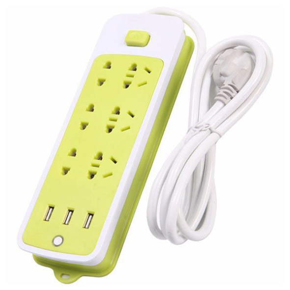 Ổ điện 6 phích cắm 3 cổng usb thông minh