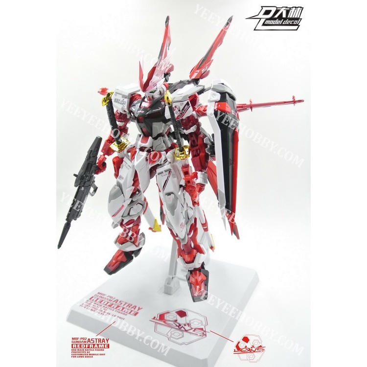 PHỤ KIỆN MÔ HÌNH - DECAL NƯỚC ÁNH KIM CHO GUNDAM MG 1/100 ASTRAY RED FRAME VÀ FLIGHT UNIT