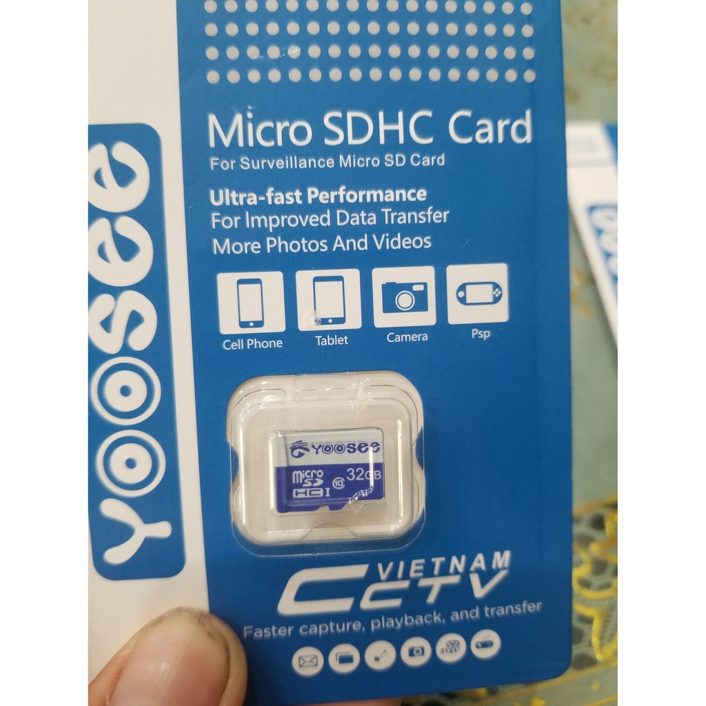 Thẻ nhớ 32GB YOOSEE tốc độ cao chuyện dụng cho Camera IP wifi, Smartphone, loa đài