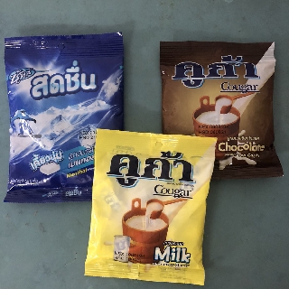 Kẹo Sữa Vị Bạc Hà, Socola, Sữa Bò Thái Lan Gói 90g