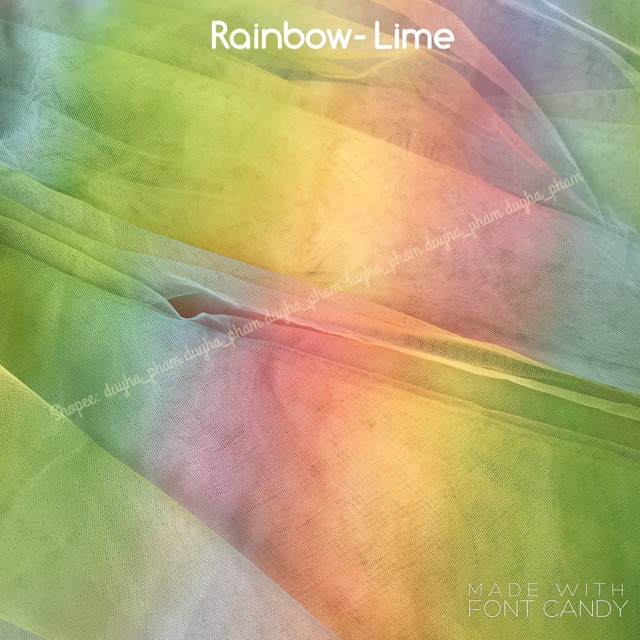 VẢI LƯỚI CẦU VỒNG MỀM MỊN SIÊU XINH