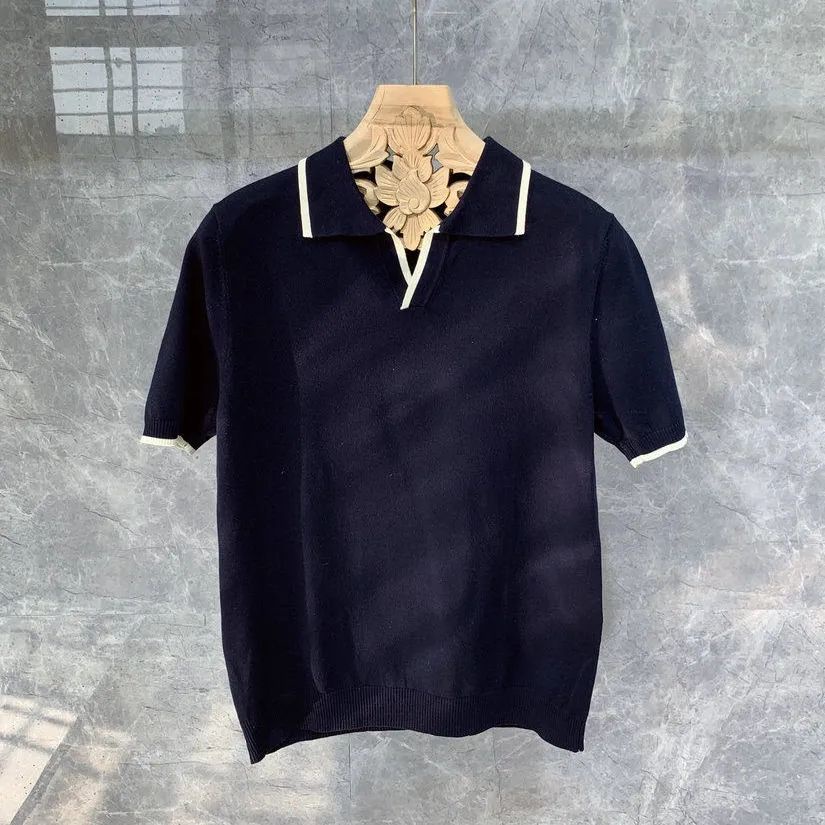 Bán Chạy!F &amp; X Áo Thun polo Dệt Kim Cao Cấp Tay Ngắn Phối Màu Thời Trang Xuân Hè Phong Cách Mới Nhật Bản Cho Nam