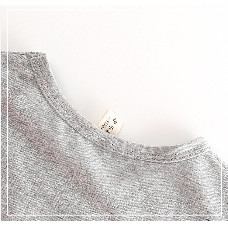 Áo thun SOFFNY chất liệu cotton tay ngắn in họa tiết hoạt hình thời trang mùa hè cho bé