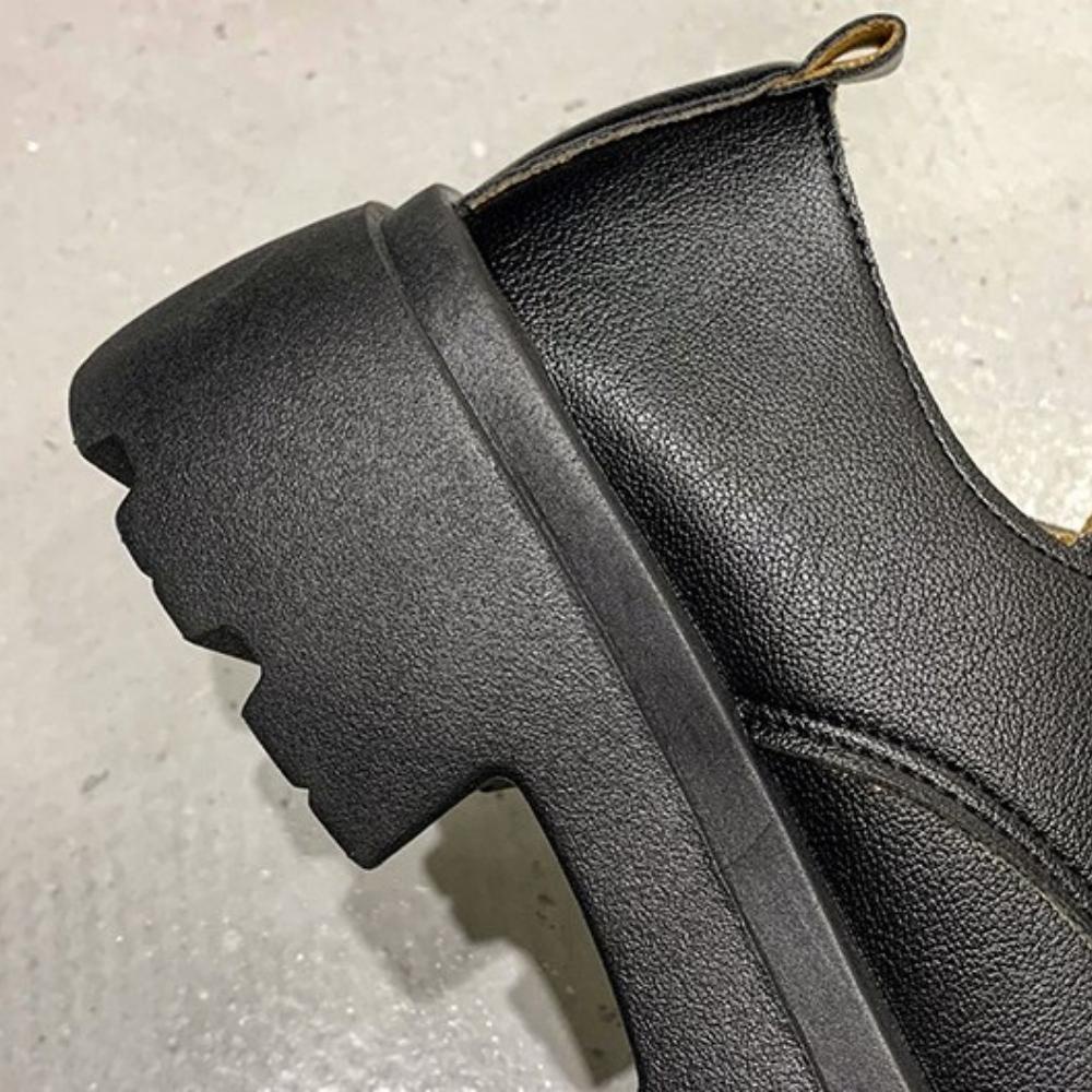 Giày đốc nữ thấp đế độn 4cm, Giày oxford  phong cách basic chất liệu da PU siêu xinh siêu bền MS 818 MIMI