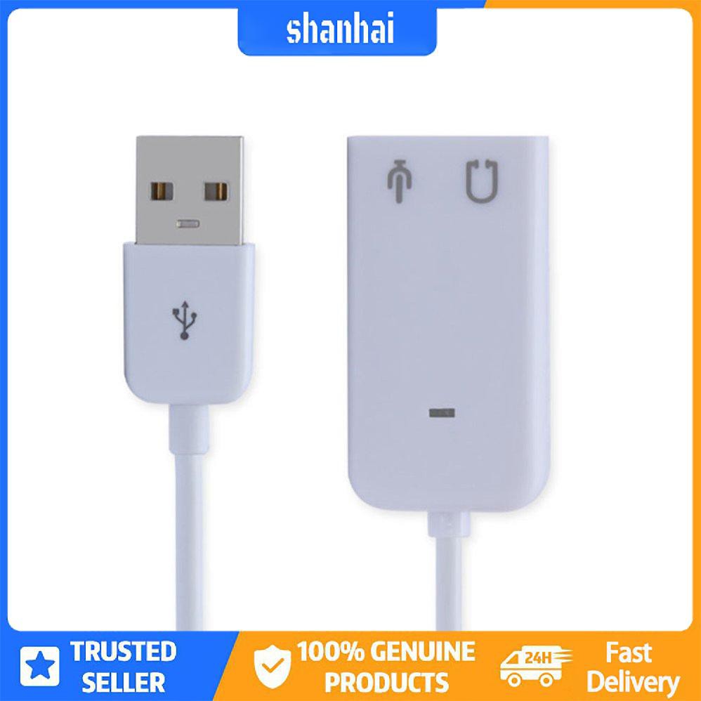 2.0 Ảo 7.1 Kênh bên ngoài Usb Âm thanh Bộ chuyển đổi Âm thanh Card âm thanh Âm thanh