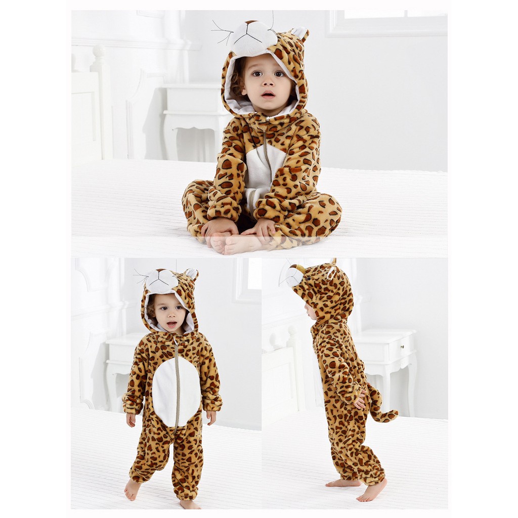 Bộ body thú cho bé trai bé gái Mario Store bodysuit cho bé chất nỉ mềm mịn hình thú đáng yêu hàng xuất khẩu