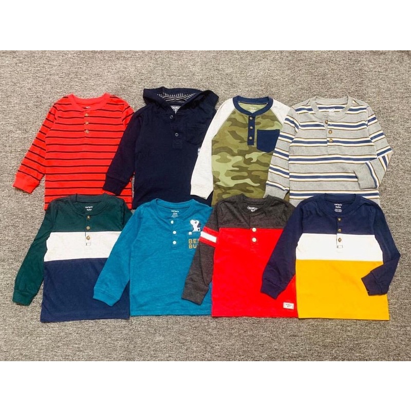 ÁO TAY DÀI CHO BÉ TRAI👦🏻 size 12m-14t
