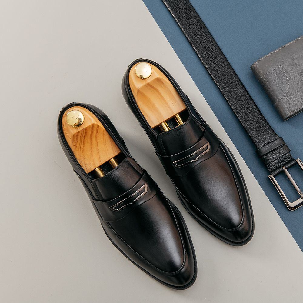 Giày độn nam hàng hiệu Tâm Anh cao cấp kiểu dáng quai da ngang SIÊU ĐẸP mã GCTATC1566-D