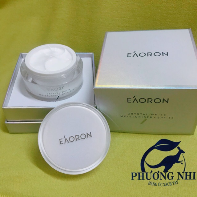 KEM DƯỠNG TRẮNG DA EAORON CRYSTAL WHITE MOISTURISER SPF15