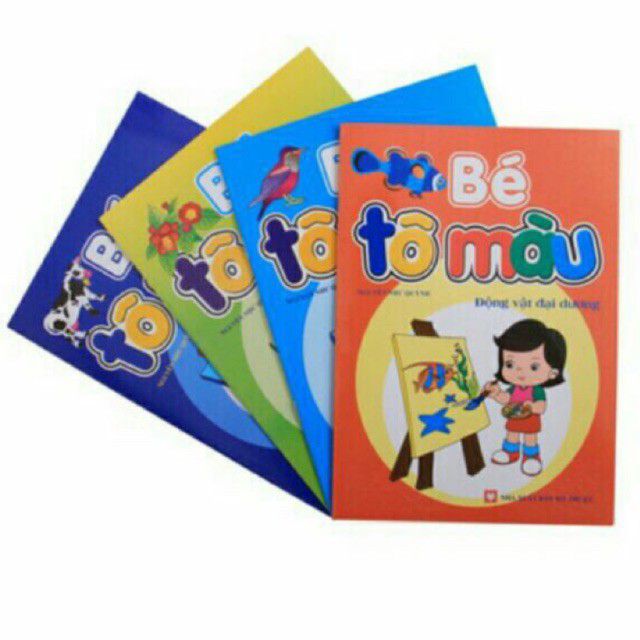 Set 10 quyển vở tập tô cho bé(10 chủ đề)