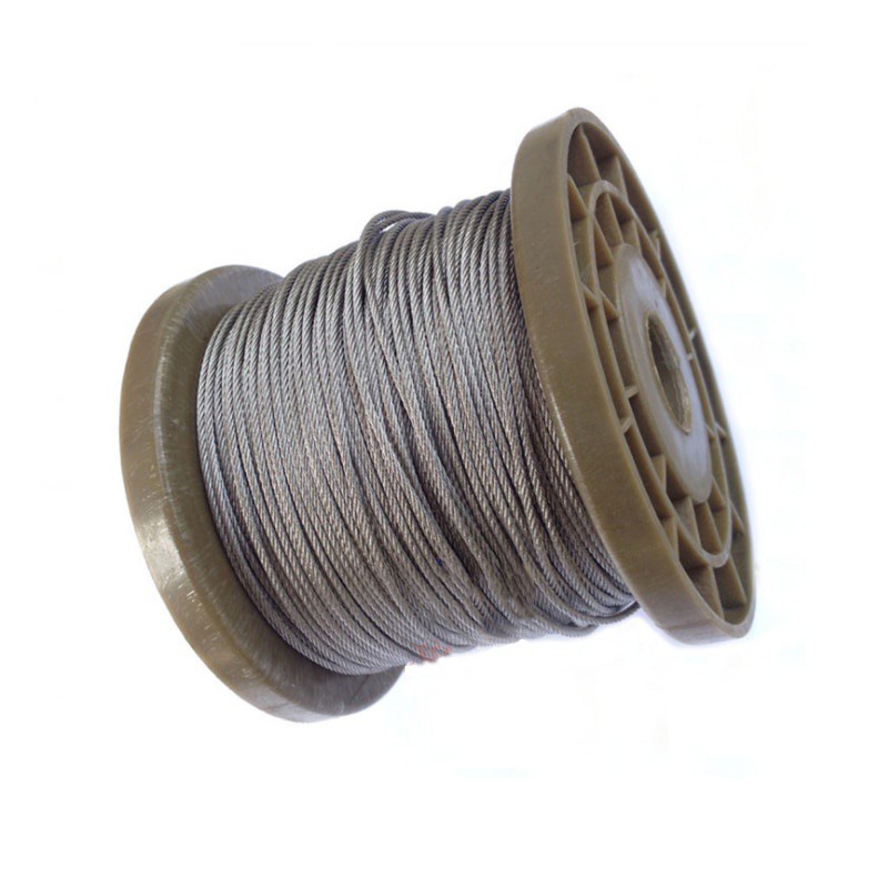Cuộn Dây Thép Không Gỉ 304 5m 0.5mm 0.6mm 0.8mm 1mm 1.2mm 1.5mm 2mm 7x7
