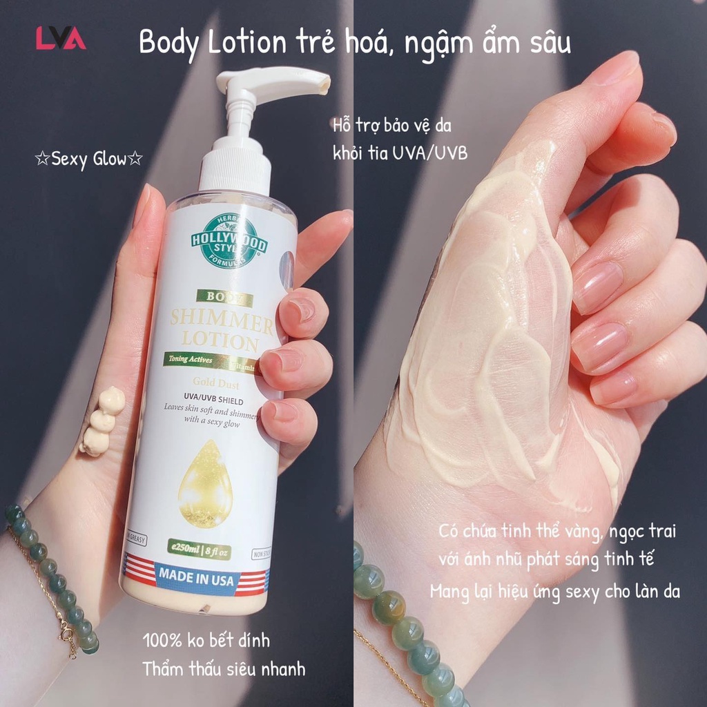 Kem dưỡng Body Mỹ giúp dưỡng trắng sáng da 250ml