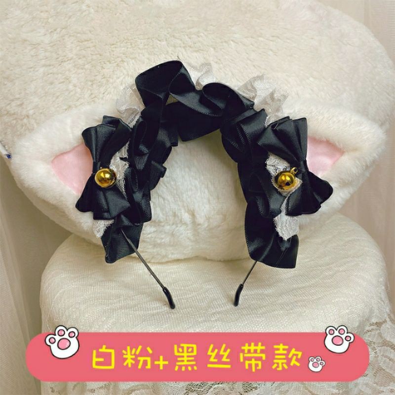 Băng Đô Lolita Nơ Tai Mèo Lục Lạc