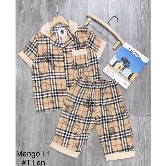 Bộ đồ ngủ, bộ mặc nhà lụa mango - Hàng đẹp