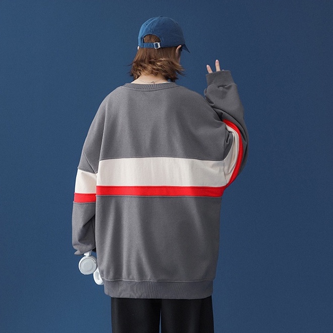 Áo sweater IFNICEFUTURE dáng rộng cỡ lớn phong cách mùa xuân cho nam nữ