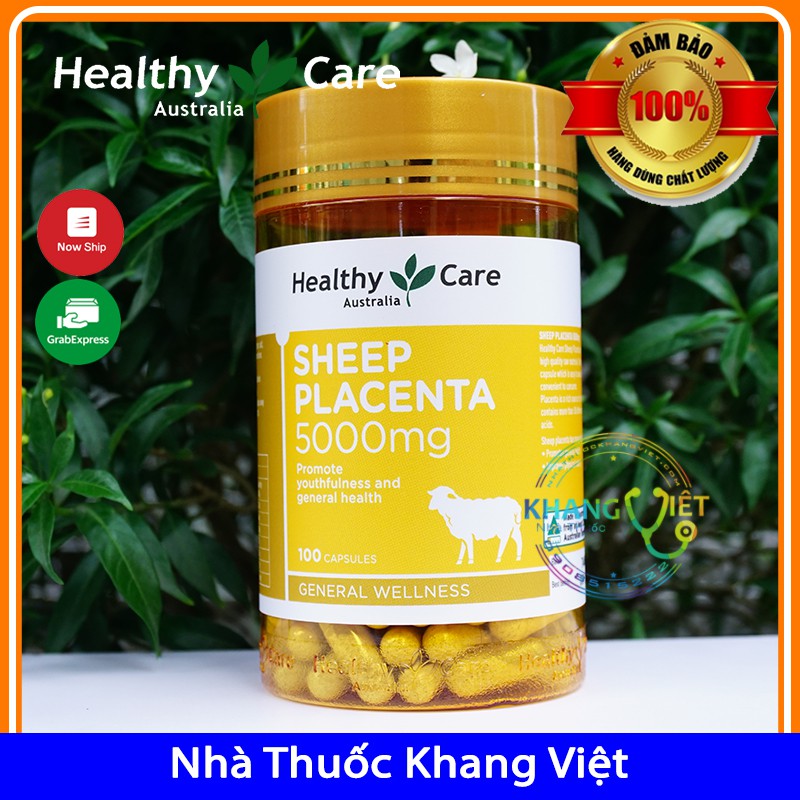 Nhau Thai Cừu [Úc] Sheep Placenta Healthy Care 5000mg - 100 viên