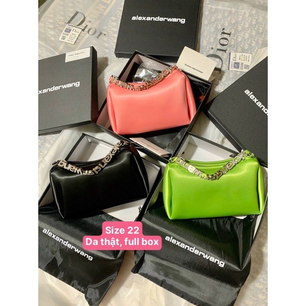 Túi Alexander Wang Scrunchie Da Bò Full Box