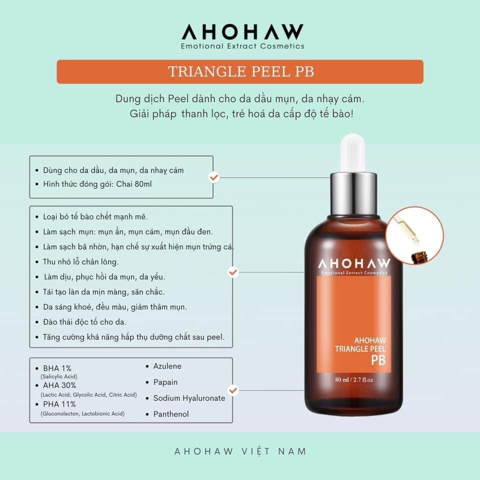 Combo Peel , Ahohaw Triangle Peel Dành Cho Mọi Loại Da