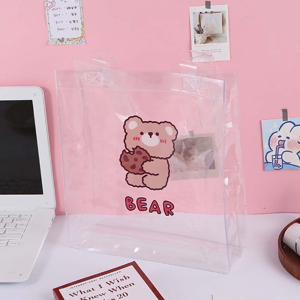 Balo Nhựa PVC In Chữ Haversack Thời Trang