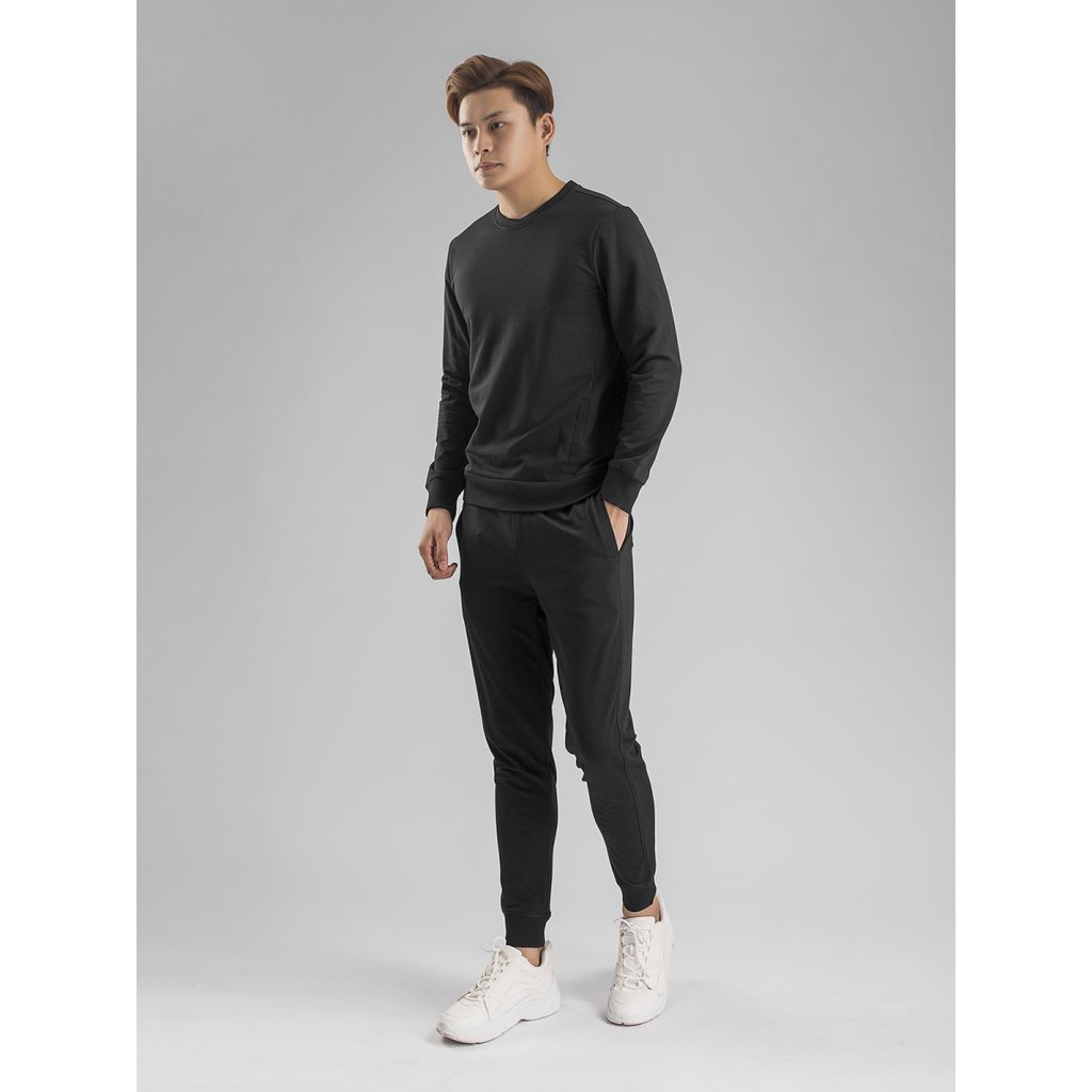 Bộ đồ nỉ thu đông nam dài tay Aristino ALH003W8 cotton dày dặn, bo gấu trẻ trung