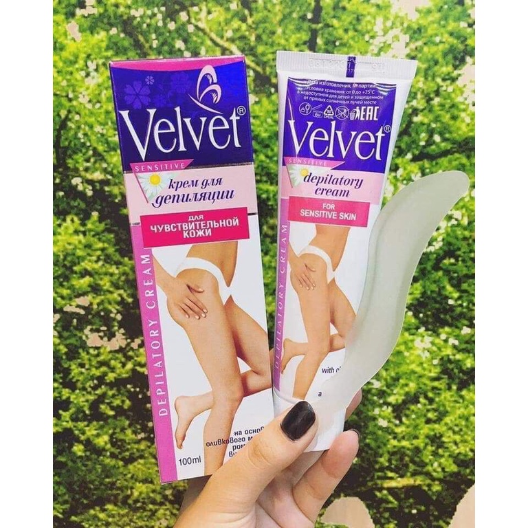 Kem tẩy lông Velvet chuẩn Nga [CHÍNH HÃNG 100%] sản phẩm đình đám, da trắng dáng xinh, thêm tự tin hơn