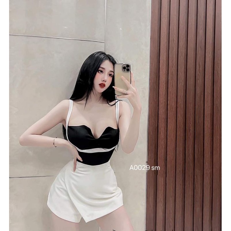 Set áo cúp + quần giả váy ( có mút )