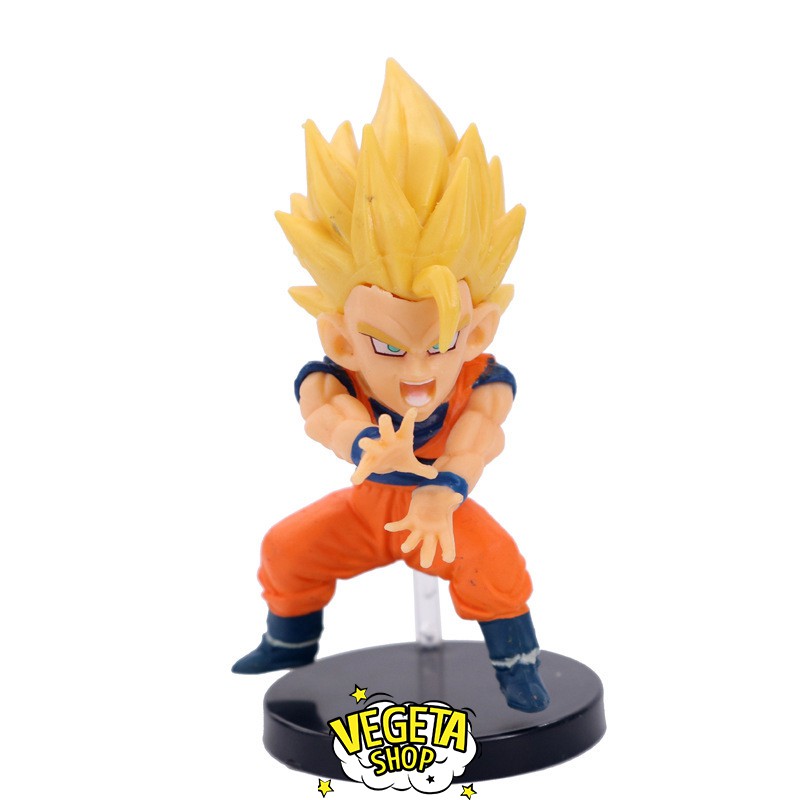 Mô hình Dragon Ball - Set 6 mô hình Dragon ball Z GT Super WCF Vegeta Gohan Gogeta Goku Bardock SSJ SSJ4 - Cao 10cm