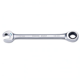 Cờ lê tự động 2 đầu vòng miệng 10mm, thép crom sata 43606