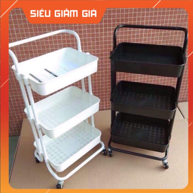 Xe đẩy spa, kệ để đồ bỉm sữa thiết kế, có bánh xe, kệ đa năng Spa