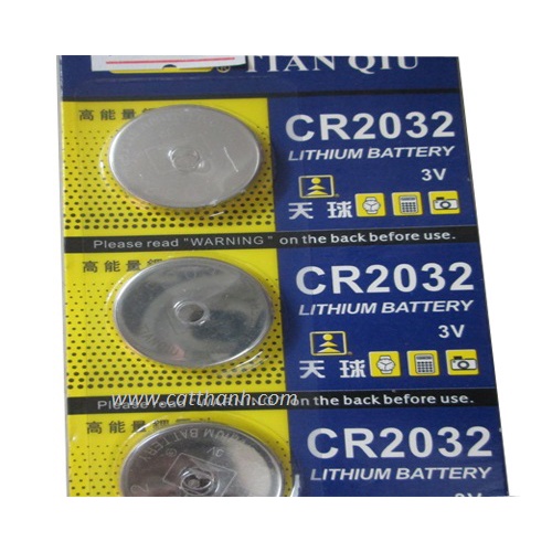 Pin tròn lắp đèn Led, pin CR032 (1 viên)