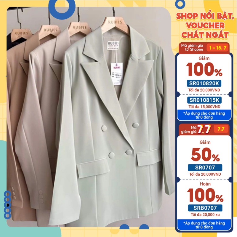 ÁO KHOÁC BLAZER CAO CẤP , ÁO VEST NỮ HÀN QUỐC UNISEX