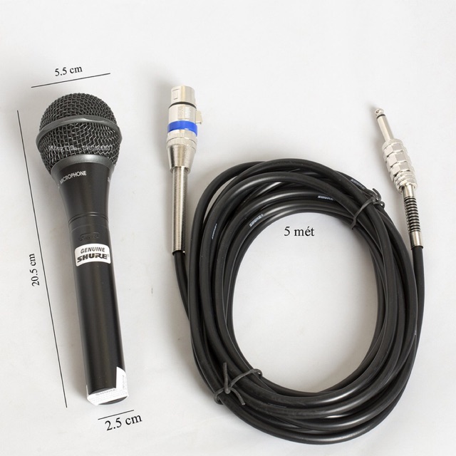 ❤️FreeShip❤️ MICRO KARAOKE SHURE CÓ DÂY HÀNG CHÍNH HÃNG