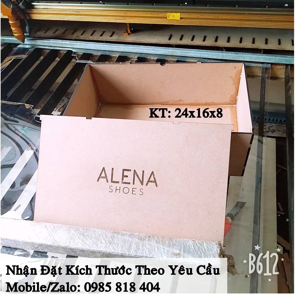 Hộp Đựng Giày - Hộp Gỗ MDF - Chông Ẩm, Chống Va Đập