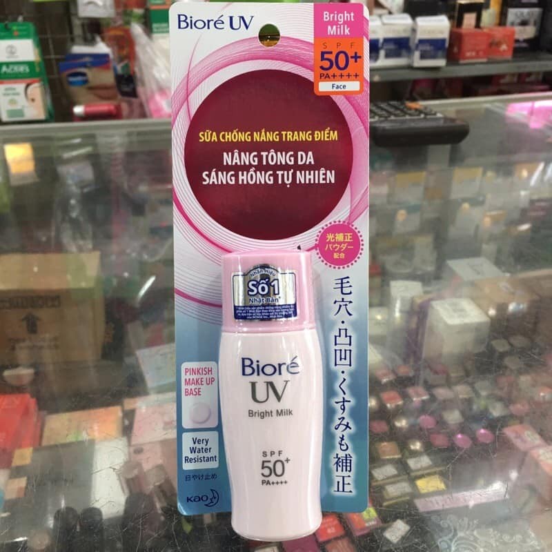 Kem Chống Nắng Biore Bright Face Milk SPF 50+ 30ml