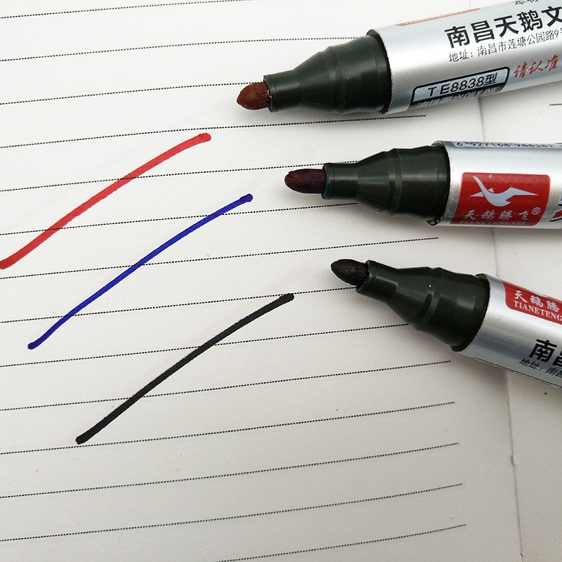 Bút lông dầu không xóa được - dạ dầu 8838 cao cấp 3 màu đỏ/xanh/đen - dùng cho nhà xưởng, văn phòng - HOKAMI STORE