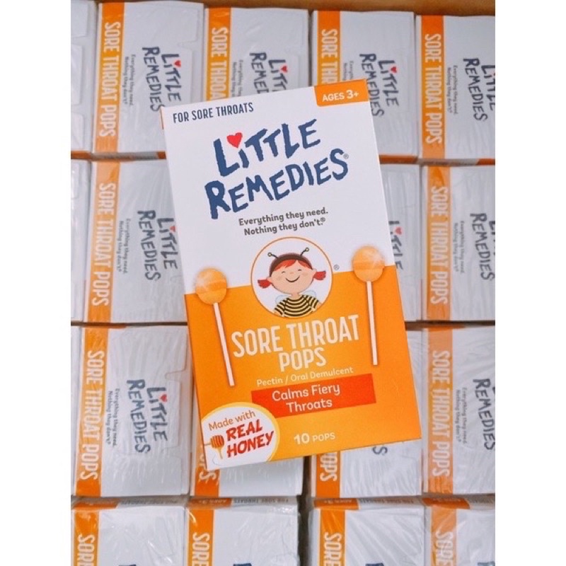 Kẹo ngậm ho Little Remedies cho bé 3tuổi