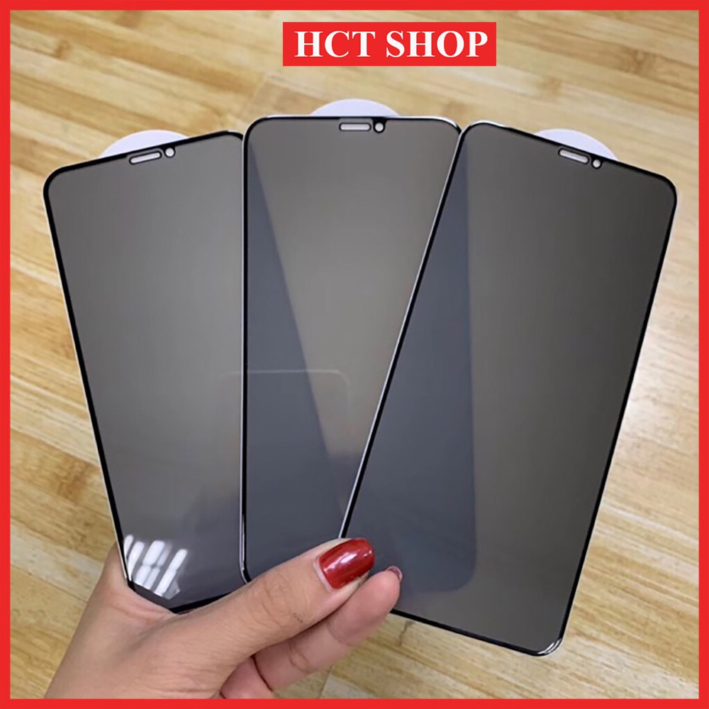 Kính cường lực chống nhìn trộm cho iPhone 7Plus, Xsmax, 11Promax, 12Promax, 13Promax