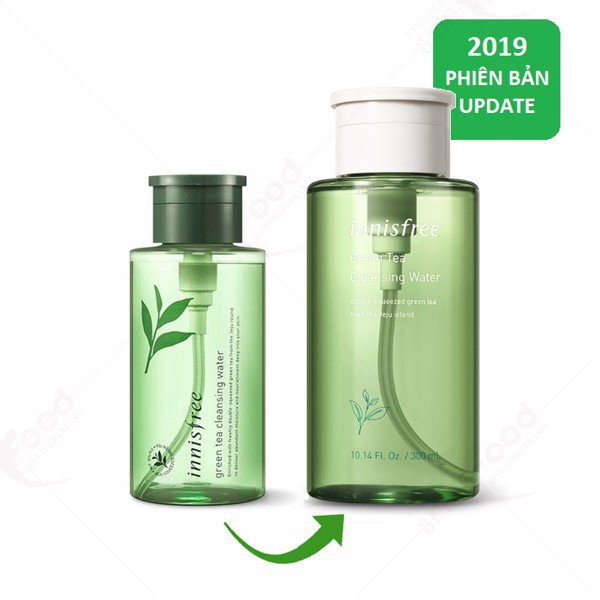 Nước Tẩy Trang Cho Da Dầu Mụn Innisfree Green Tea Cleansing Water 300ml
