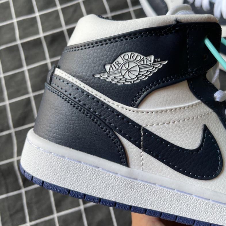 Giày thể thao air jordan 1 retro high midnight navy, giày jd xanh than cổ cao nam nữ phong cách thời trang, cá tính